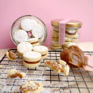 Frasco por 12 minialfajores