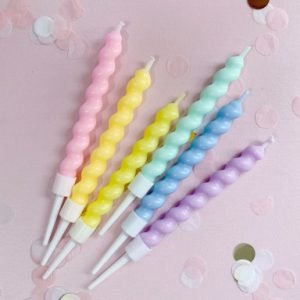 Velas arcoiris por 6 unidades