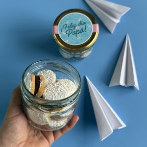 Frasco minialfajores tradicionales Día del padre
